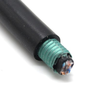 Cat6 FTP / UTP Ethernet Lan Cable LSZH / PVC Black Armored