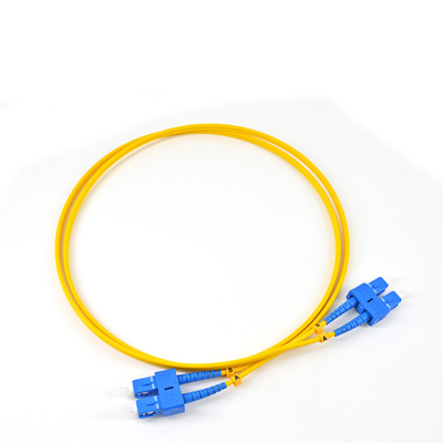 Single Mode Simplex 5meters Length SCUPC-SCAPC SCAPC-SCAPC Fiber Optic Patch Cord for FTTH