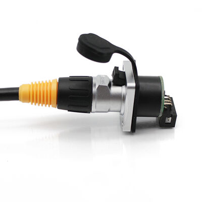 Ethercon Cable Nickel Housing Connector 8pin Male Rj45 Ethernet Network Cable