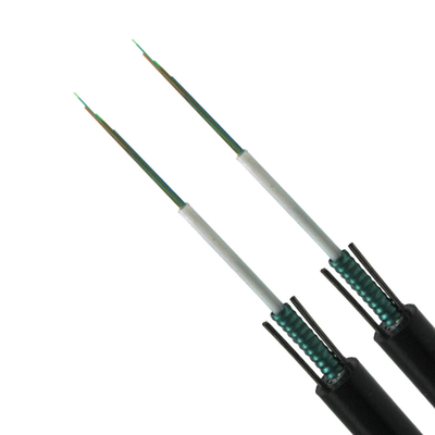Câble blindé d'enterrement direct de GYXTW, câble optique de fibre de 12 noyaux
