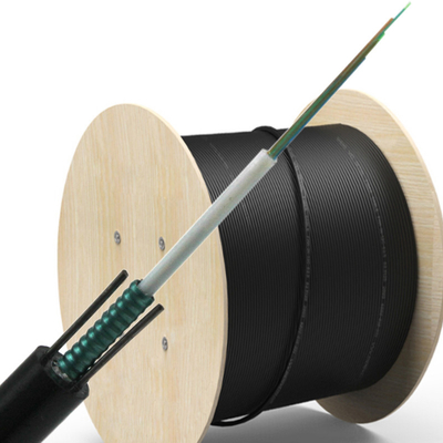 2 4 6 8 câble d'interface optique de fibre du fil d'acier GYXTW de soutien d'individu avec le porteur central en acier