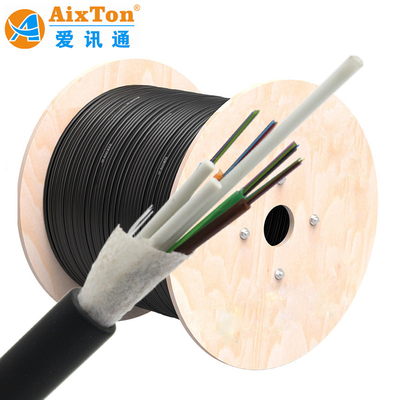 Tout électrique Non métallique GYFTY 12- 288 Core SM G.652D câble optique à fibre optique