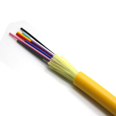 GJFJV câble intérieur câble à fibre optique 1-24 noyaux communication de distribution avec couleur orange/jaune