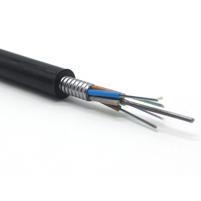 Cable optique extérieur GYTS 12 24 48 Cable à fibre optique mono-mode blindé à fibre optique