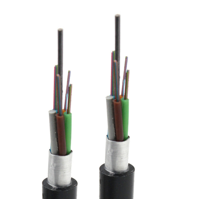 Sous-sol 4 6 8 16 48 72 câble en fibre optique GYTS à base de PE noir
