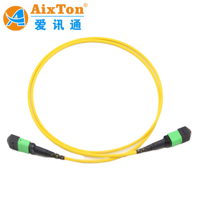 LC OM3/OM4 8/12/24f G657A1 MPO/MTP Cordon de patch en fibre optique 1M CE Fabrication