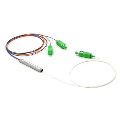 Splitter PLC modulaire 1x64 avec connecteur FC UPC pour fibre d'entrée/sortie de diamètre 900μm et type de fibre G.657A1 en mode unique