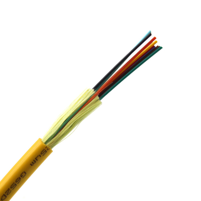 Cable à fibre optique à tampon étroit à l'intérieur 2-24 noyaux 10D/20D rayon de flexion pour FTTH
