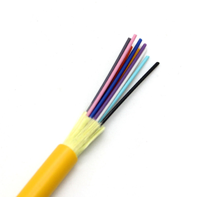 LSZH 12F 10Gb Distribution câble à fibres optiques multi-mode GJFJV câble en boîte intérieure OM1 OM2 OM3 OM4 6F 8F 24F