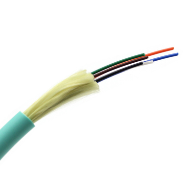Cable à fibre optique à l'intérieur LSZH à tampon étroit avec enveloppe en PVC pour câbles de communication