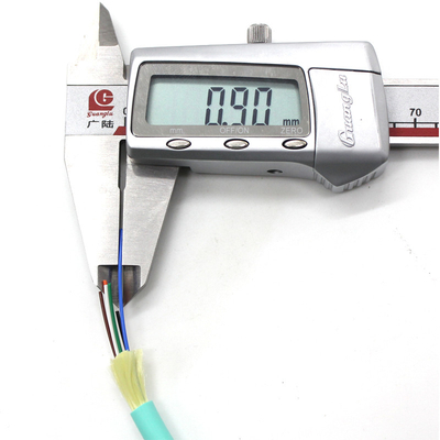 10 Gb de distribution à l'intérieur câble à fibre optique multi-mode GJFJV LSZH 6F 8F 12F 24F Radius de flexion 10D/20D mm OM1 OM2 OM3 OM4