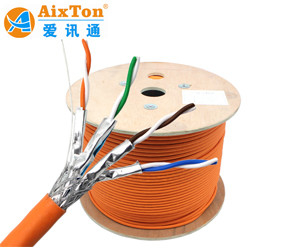 OEM Ftp Stp Sftp Réseau Cat7 Lan câble 1000ft 305m Roll 23awg avec boîte