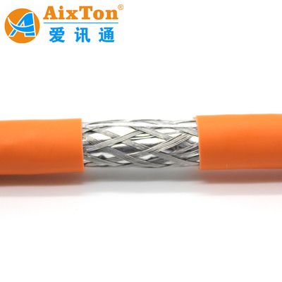 Cable Ethernet SFTP en cuivre massif Cat7 de 500 pieds, câble de communication LAN SFTP en PVC enveloppé en bleu