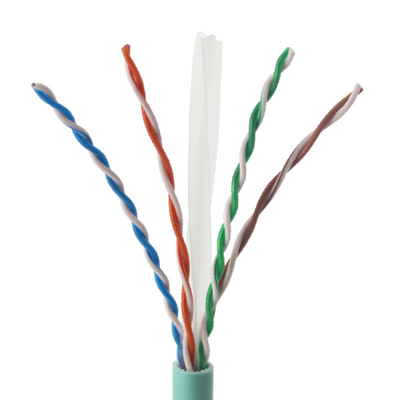 Cable de réseau en PVC pour intérieur de 1000 pieds/305 m Matériaux isolants PE à code couleur Cat6A UTP 0,57 mm cuivre