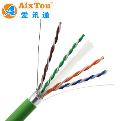 Cable LAN de 1000 pieds Cat 6A Cable réseau UTP avec FTP 23AWG Cable Ethernet en cuivre Cat6A pour caméra Cctv