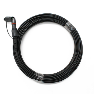 FTTA Cordon de patch en fibre de fibre étanche extérieure avec connecteur Optitap Mini SC APC/UPC et diamètre de la pochette du câble noir de 7,0 mm