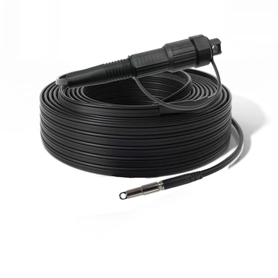 7.0 mm Noir OM4 Aqua LC-LC Duplex Patch Cord 2 km câble à fibre optique pré-terminé Idéal pour l'extérieur 10G/40G Ethernet
