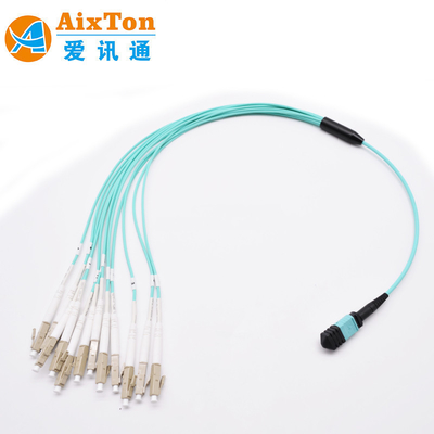 OM3/OM4 MPO Connecteur 12 fibre MPO câble de tronc 8/12/24F MTP MPO câble pour le centre de données
