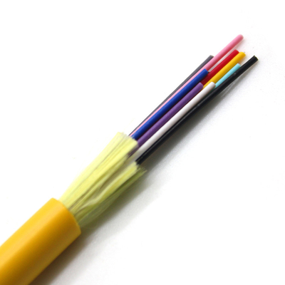 GJFJV 2 24 noyau OEM jaune Mode unique intérieur Multi Mode Multicore câble à fibre optique Multi Mode OM1 OM2 Fibre