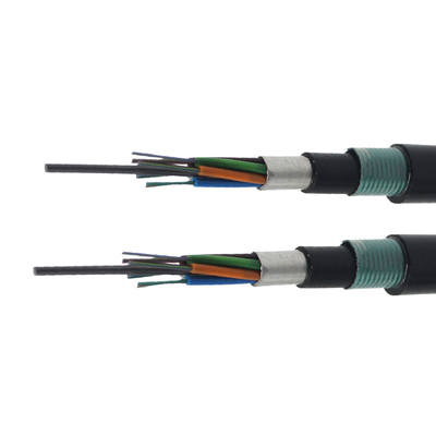 Fabricant de câble à fibre optique GYTA53 blindé rempli de gel, câble à fibre optique souterrain GYTA53, GYTA53 double blindé