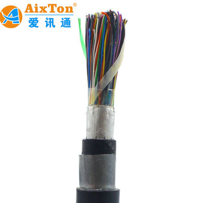100 200 paires 15 30 25 20 10 80 150 paire 0.4 câble téléphonique souterrain 26awg câble extérieur gélifié blindé câble cat3 téléphone