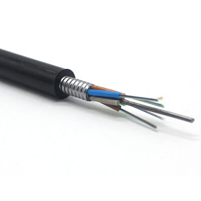 GYTS GYTA53-24B1 Cable à fibre optique certifié CE pour le sous-sol avec armure en ruban d'acier et enveloppe LSZH