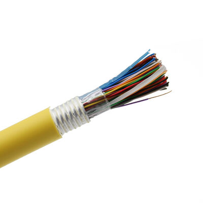 CAT3 25pairs 24/25/26 AWG Communication extérieure Câble téléphonique LSZH Veste en PVC 100%BC Conducteur