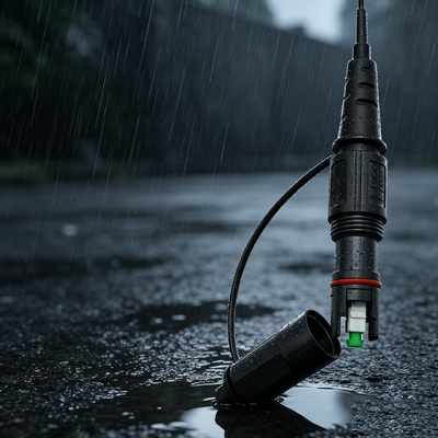 FTTH étanche à l'eau en extérieur mode unique 10-200M câble à goutte en fibre optique câble à patch 1 2 câbles de communication Corning SC