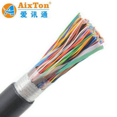 OEM câble téléphonique extérieur avec gel rempli Cat3 Ttelecom câbles souterrains Multipair 0.5mm fil de cuivre 100 paires