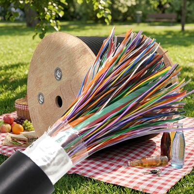 Câble téléphonique Cat3 Cat5 20 25 50 100 300 Câble téléphonique multipaire rempli de gel
